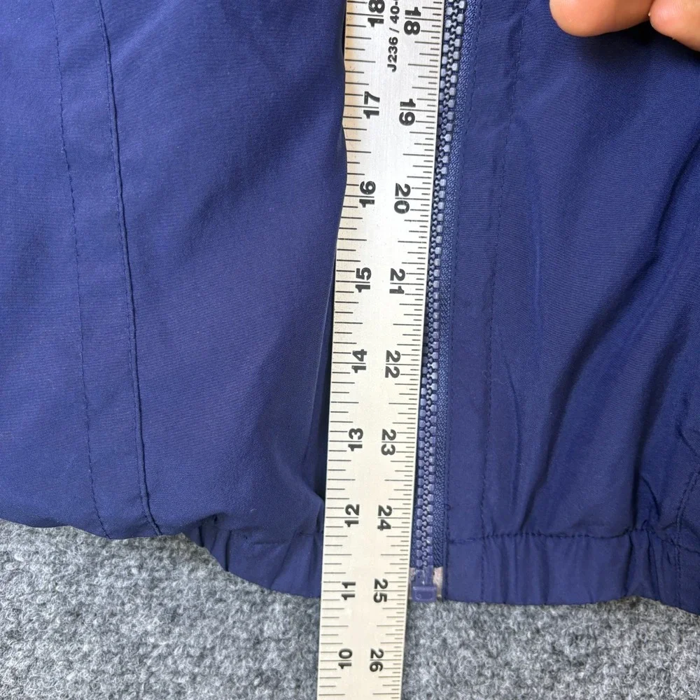 East West Windbreaker Jacket Mens XL Navy Blue Long Sleeve Mock Neck Full Zip
